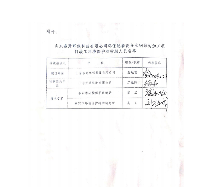 泰開環(huán)保科技竣工環(huán)境保護(hù)驗(yàn)收報(bào)告