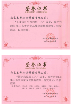 喜訊！泰開(kāi)環(huán)保公司榮獲多項(xiàng)榮譽(yù)